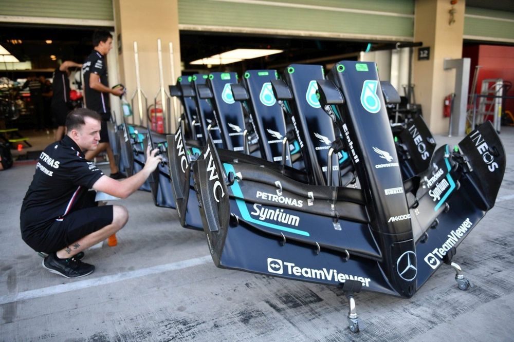 Alerones del Mercedes F1 W14