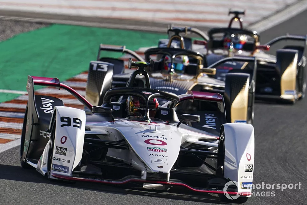 Pascal Wehrlein, Tag Heuer Porsche, Porsche 99X Electric, Antonio Felix da Costa, DS Techeetah, DS E-Tense FE20, Jean-Eric Vergne, DS Techeetah, DS E-Tense FE20