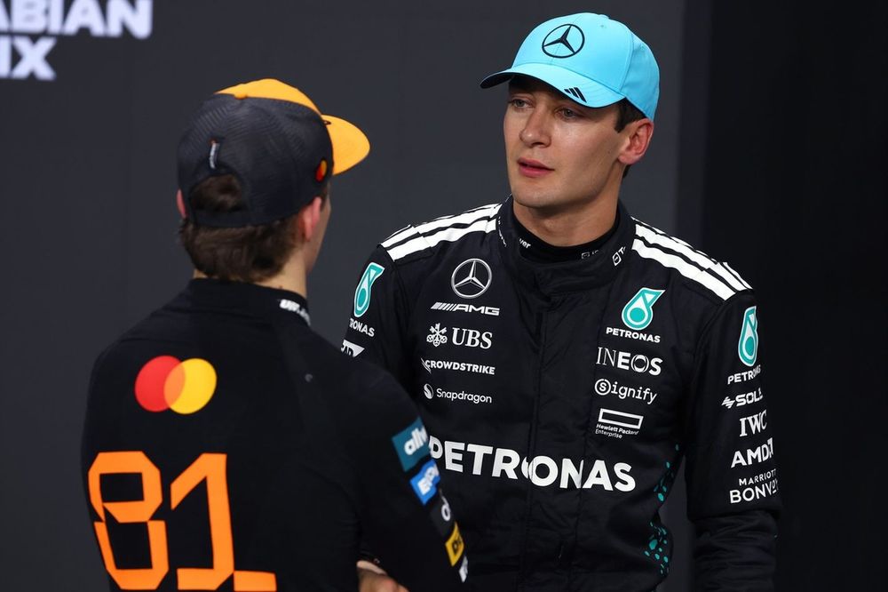 Oscar Piastri, McLaren, George Russell, Mercedes