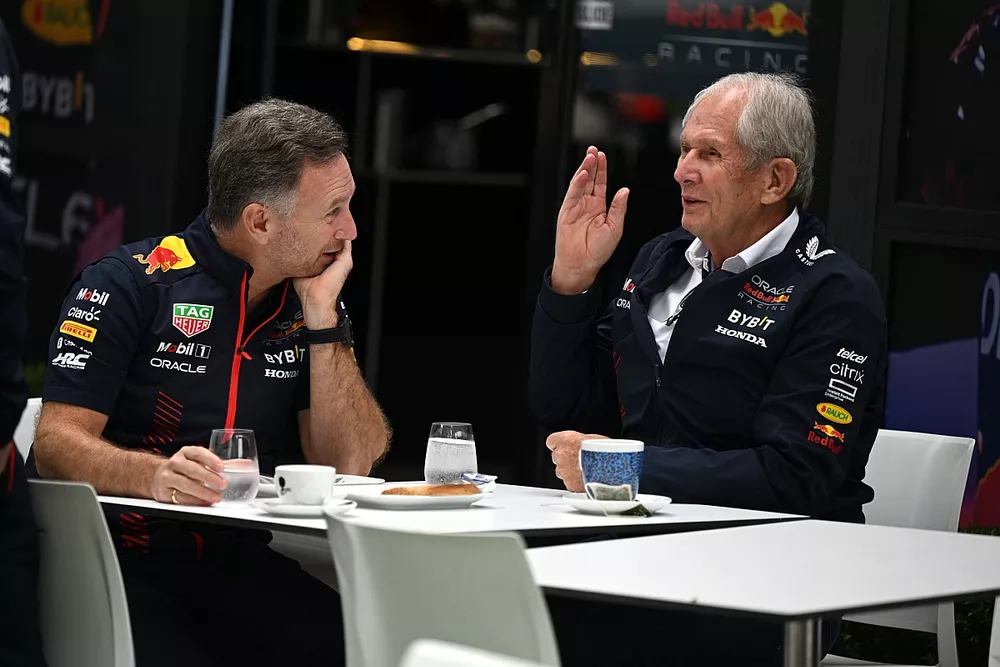 Christian Horner, Team Principal, Red Bull Racing Helmut Marko, Consultant, Red Bull Racing 