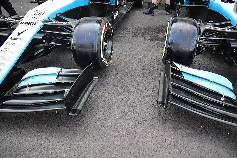 Williams Racing FW42, ala anteriore