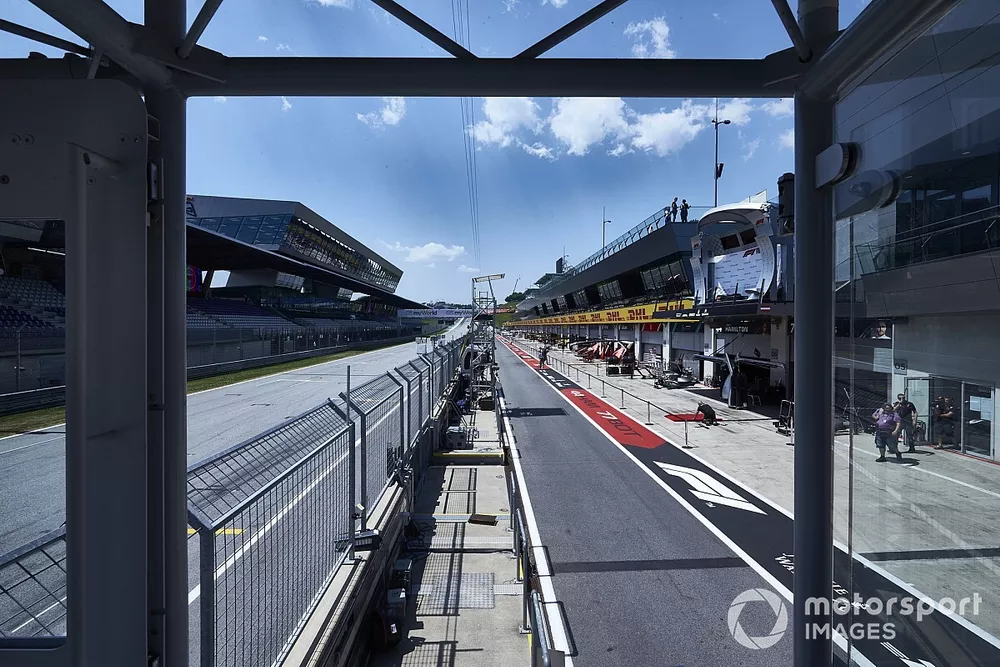 Pit lane del Red Bull Ring