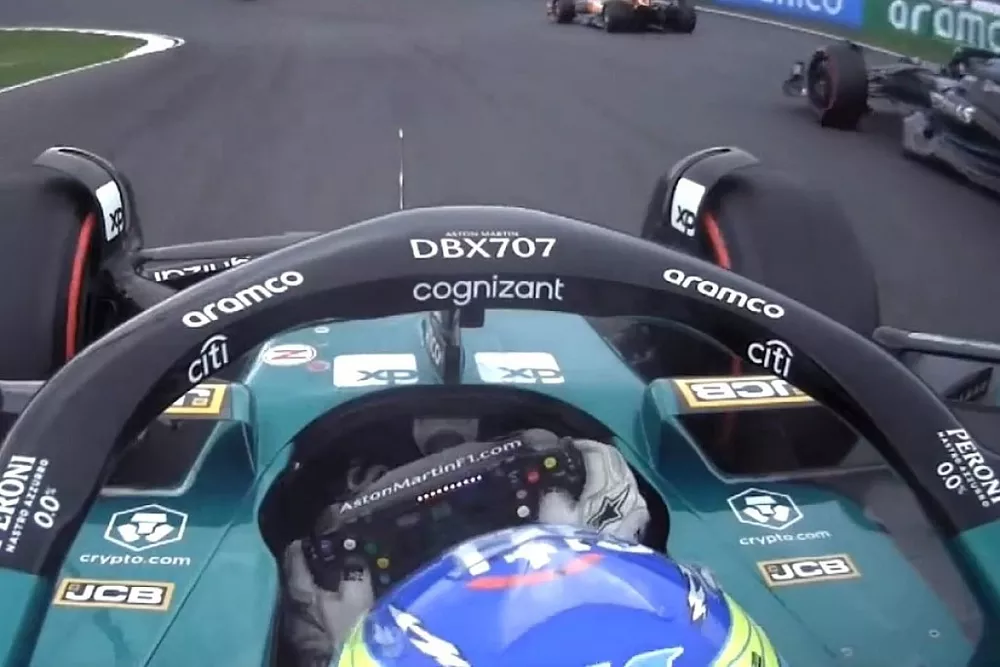 Alonso onboard