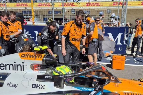 Cómo McLaren se burló de Red Bull con un mensaje secreto en la cinta de Norris