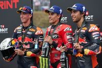 Bastianini: "Es incre&iacute;ble estar en el podio despu&eacute;s de lo que pas&oacute; hace una semana"