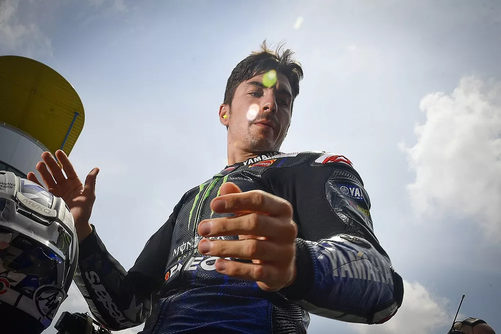 Second place Maverick Vinales, Yamaha Factory Racing