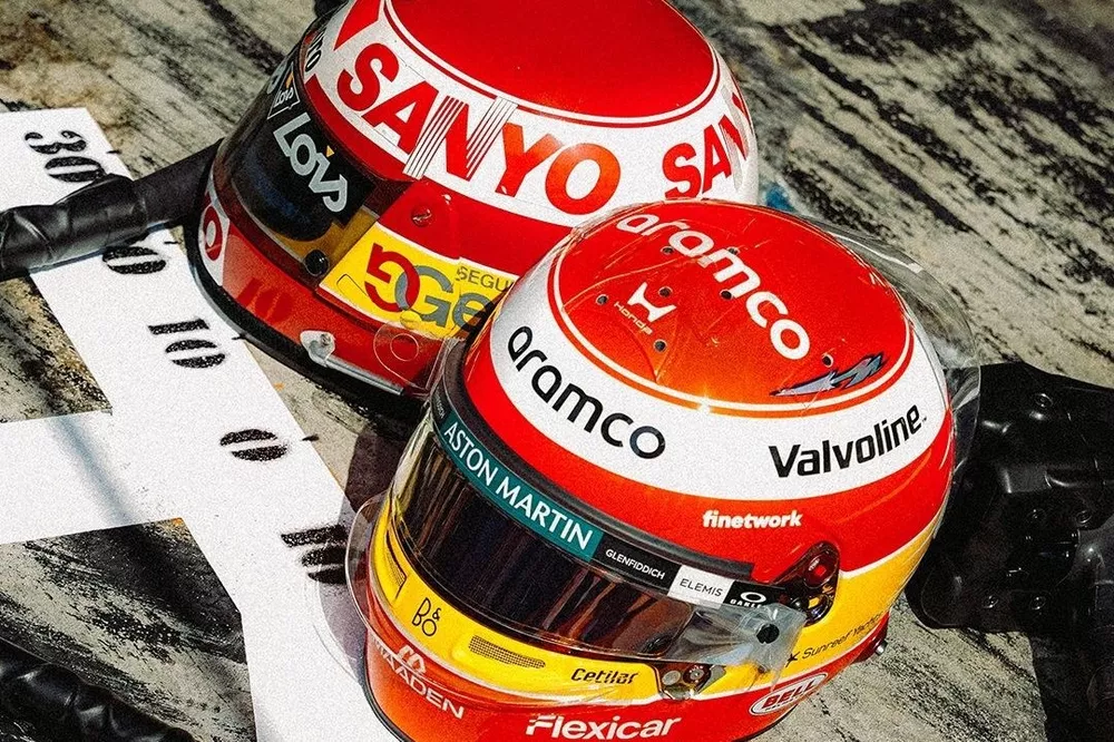 Fernando Alonso Honors Adrián Campos with Special Helmet at Italian GP in Monza Fernando Alonso Honors Adrián Campos with Special Helmet at Italian GP in Monza