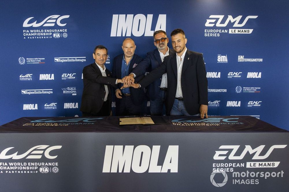 Pierre Fillon, Fr&eacute;d&eacute;ric Lequien, Pietro Benvenuti e Marco Panieri, Sindaco di Imola