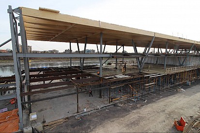 La construction du nouveau paddock du circuit de Montréal progresse