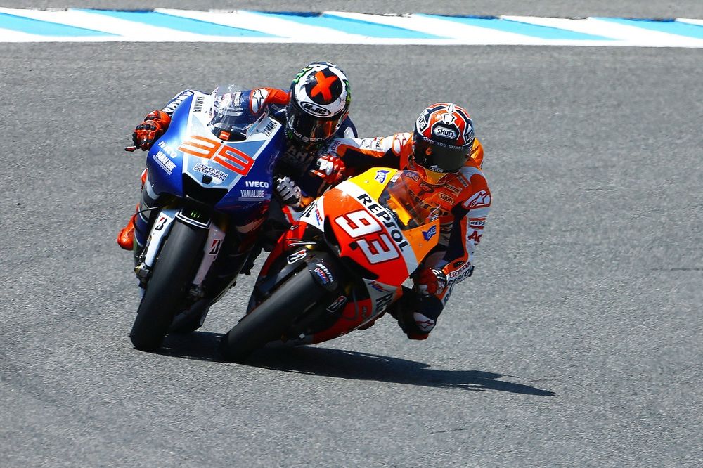 Marc Márquez, Repsol Hond y Jorge Lorenzo, Yamaha