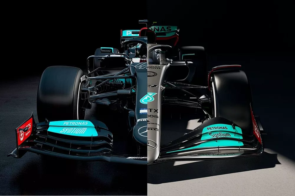 Vergleich Mercedes W12 vs. Mercedes W13
