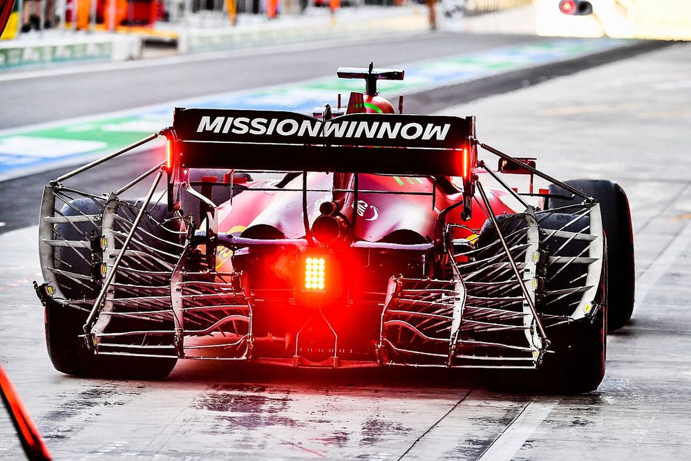 Sensores montados en el coche de Charles Leclerc, Ferrari SF21