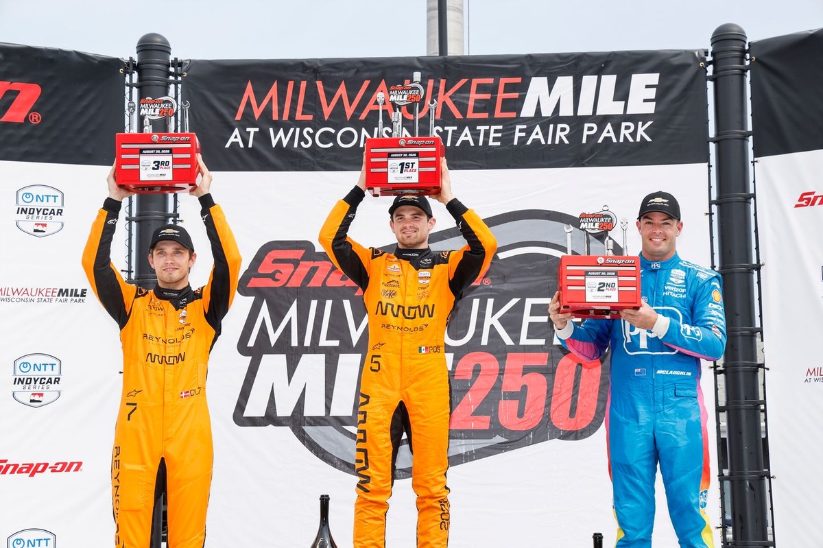 Ward Racing Pato O’Ward wins Milwaukee IndyCar Race 2