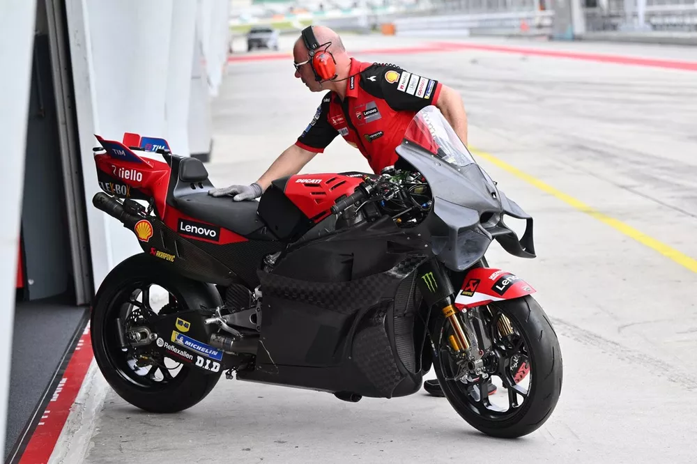 Ducati Team bike with new fairing
