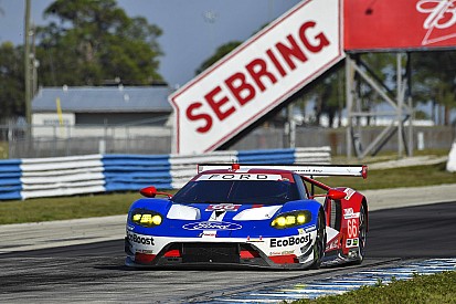 Trois Ford GT au départ des 12 Heures de Sebring