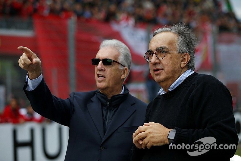 Piero Lardi Ferrari, vicepresidente de Ferrari y Sergio Marchionne, CEO FIAT