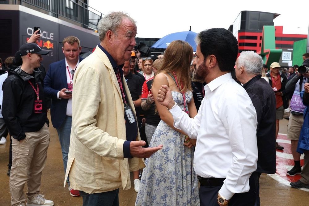 : Jeremy Clarkson with Mohammed ben Sulayem, FIA President