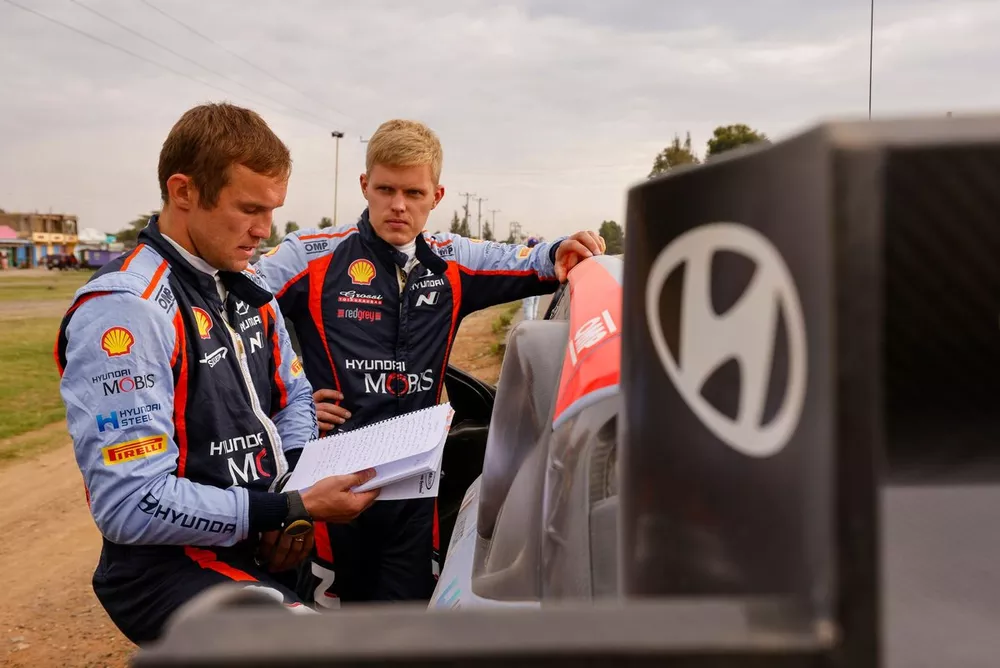 Ott Tanak, Martin Jarveoja, Hyundai World Rally Team Hyundai i20 N Rally1
