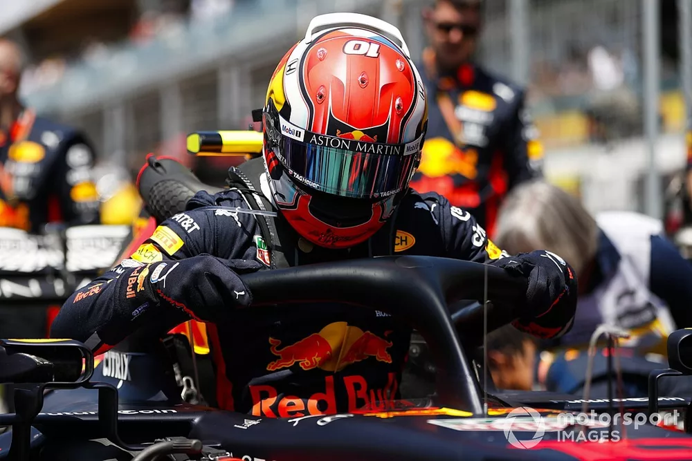 Pierre Gasly, Red Bull Racing, on the grid
