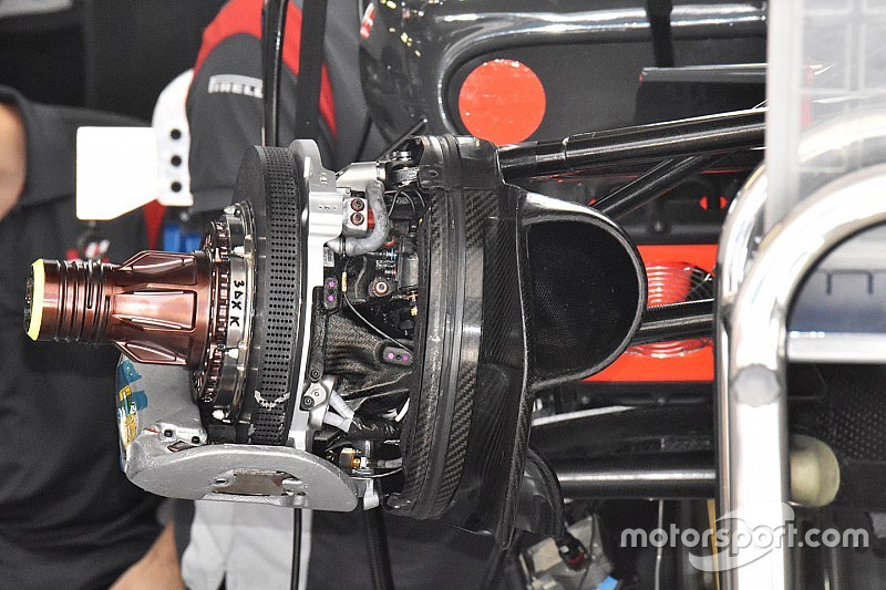 Haas F1 avec des freins Carbone Industrie au GP de Russie