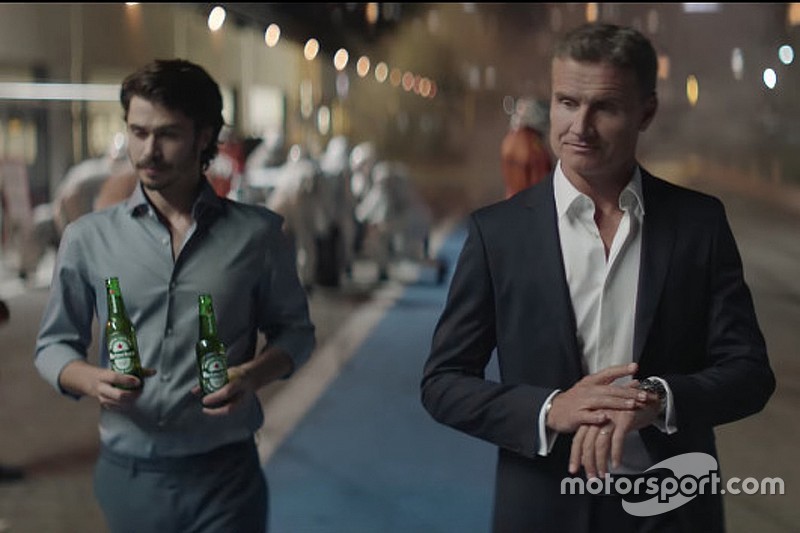 Heineken zet 'More Than A Race'-commercial met Coulthard online