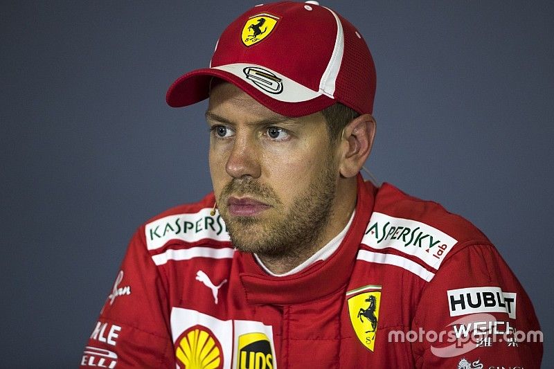 Sebastian Vettel, Ferrari en la conferencia de prensa