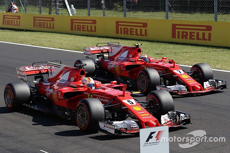 GP Hongaria: Vettel cetak pole, Ferrari kunci barisan start terdepan