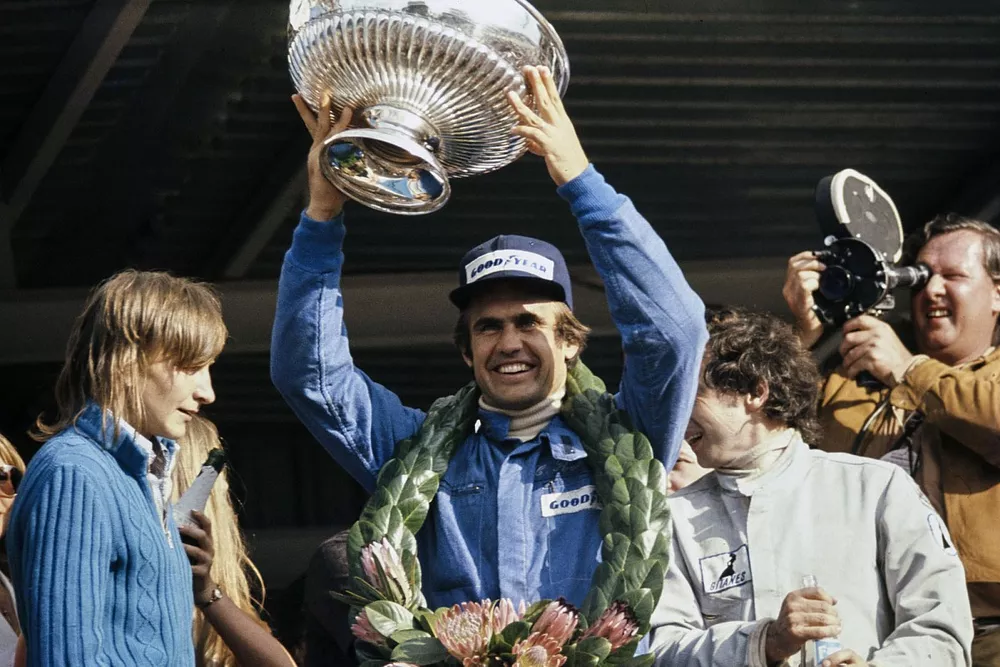 Carlos Reutemann, Brabham celebrates