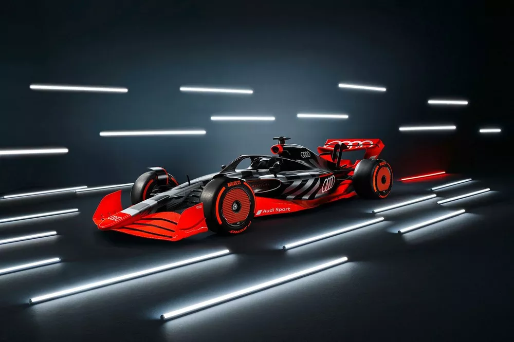 Showcar with Audi F1 launch livery
