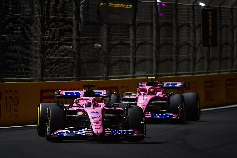 Fernando Alonso, Alpine A522, Esteban Ocon, Alpine A522