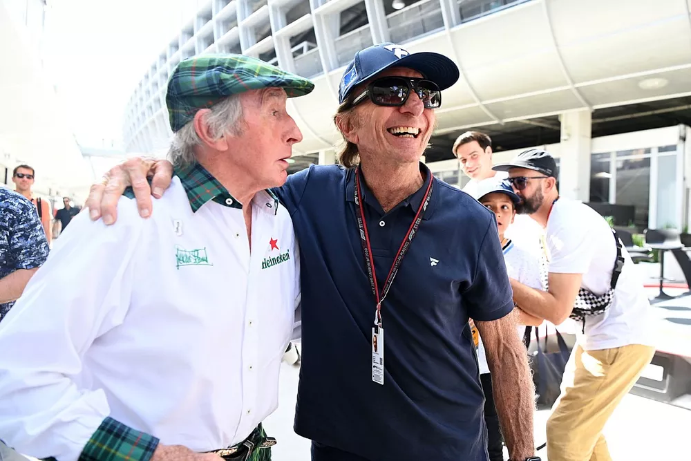 Sir Jackie Stewart and Emerson Fittipaldi