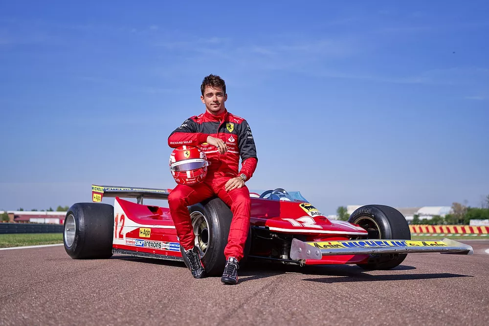 Charles Leclerc, Ferrari 312T of Gilles Villeneuve