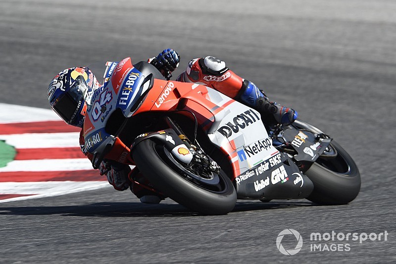 Dovizioso lidera el dominio de Ducati en Aragón