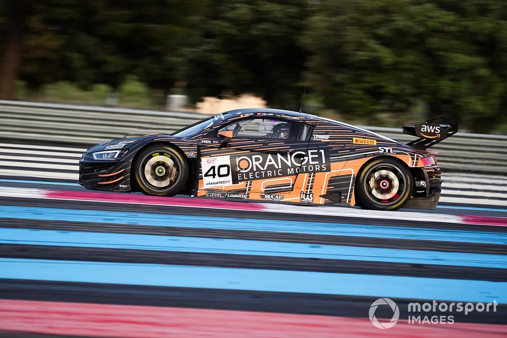 #40 Tresor Orange 1, Audi R8 LMS GT3 EVO II: Ricardo Feller, Mattia Drudi, Dennis Marschall