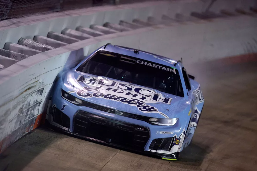Ross Chastain crashes, No. 1 Trackhouse Racing Chevrolet