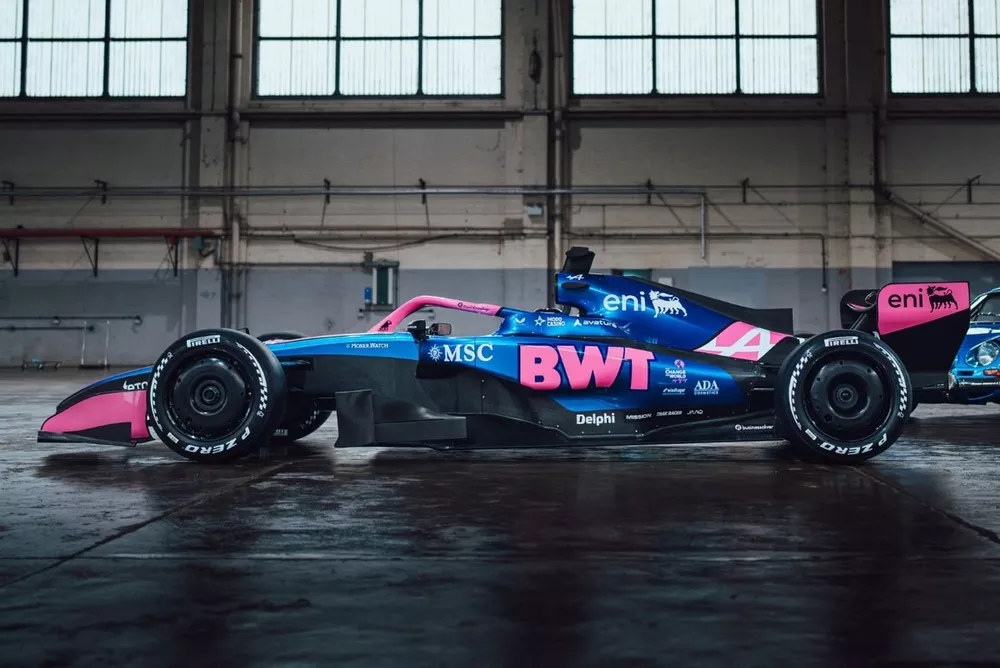 Decoraci&oacute;n de Alpine para la F1 2026