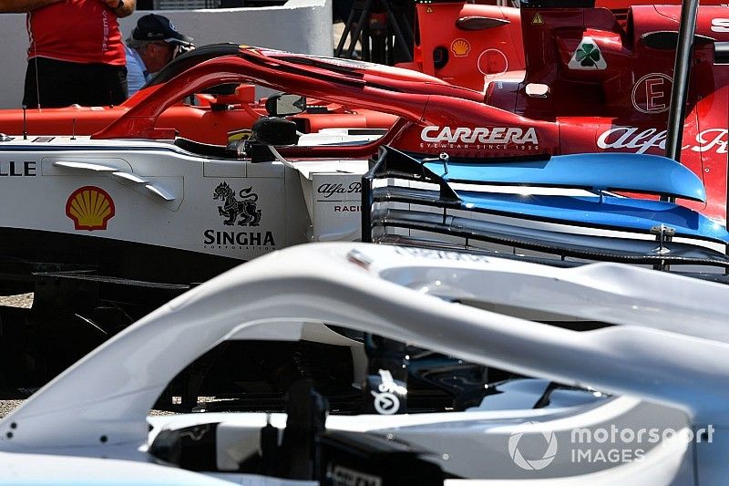 Halo del Alfa Romeo Racing C38 