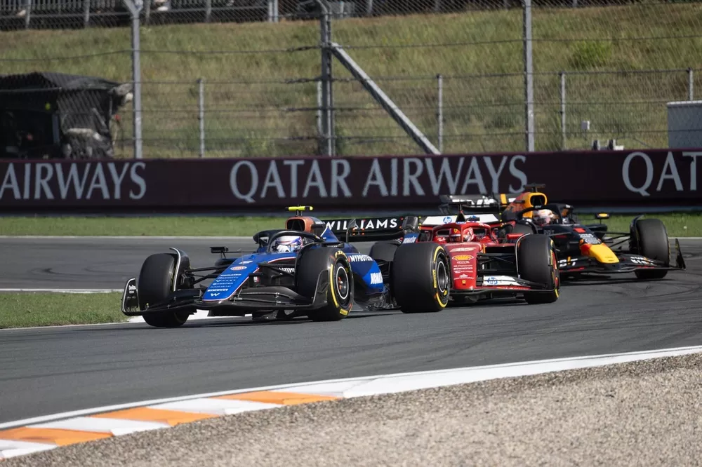 Logan Sargeant, Williams FW46, Charles Leclerc, Ferrari SF-24, Max Verstappen, Red Bull Racing RB20