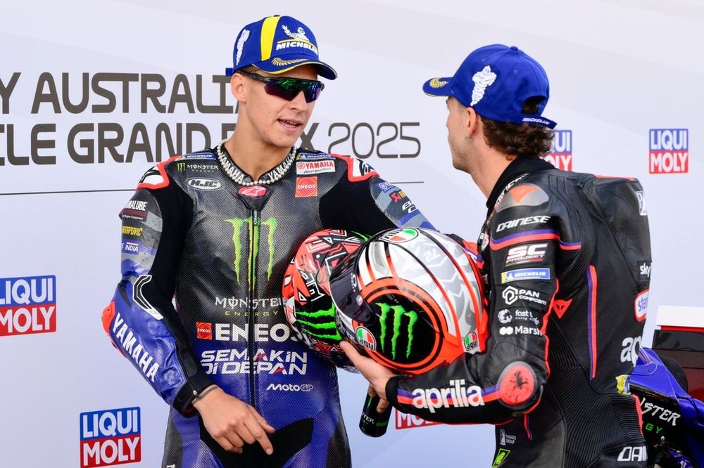 Fabio Quartararo, Yamaha Factory Racing, Marco Bezzecchi, Aprilia Racing