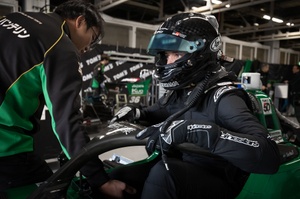 専用 スーパーフォーミュラ サイン入 ヘルメットバイザー 山下