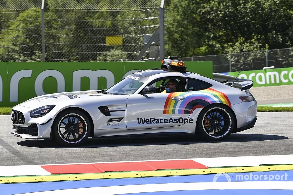 Safety Car with We Race As One logo