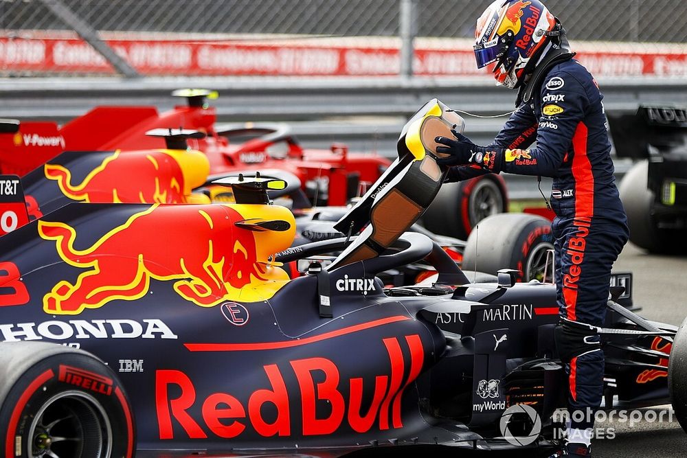 Max Verstappen, Red Bull Racing in Parc Ferme 