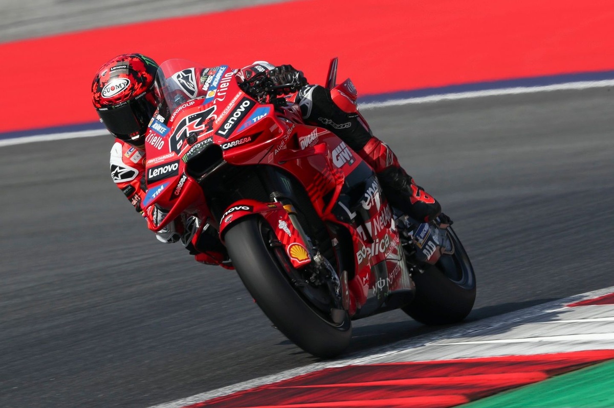 Aucun problème identifié après la première analyse du pneu de Bagnaia