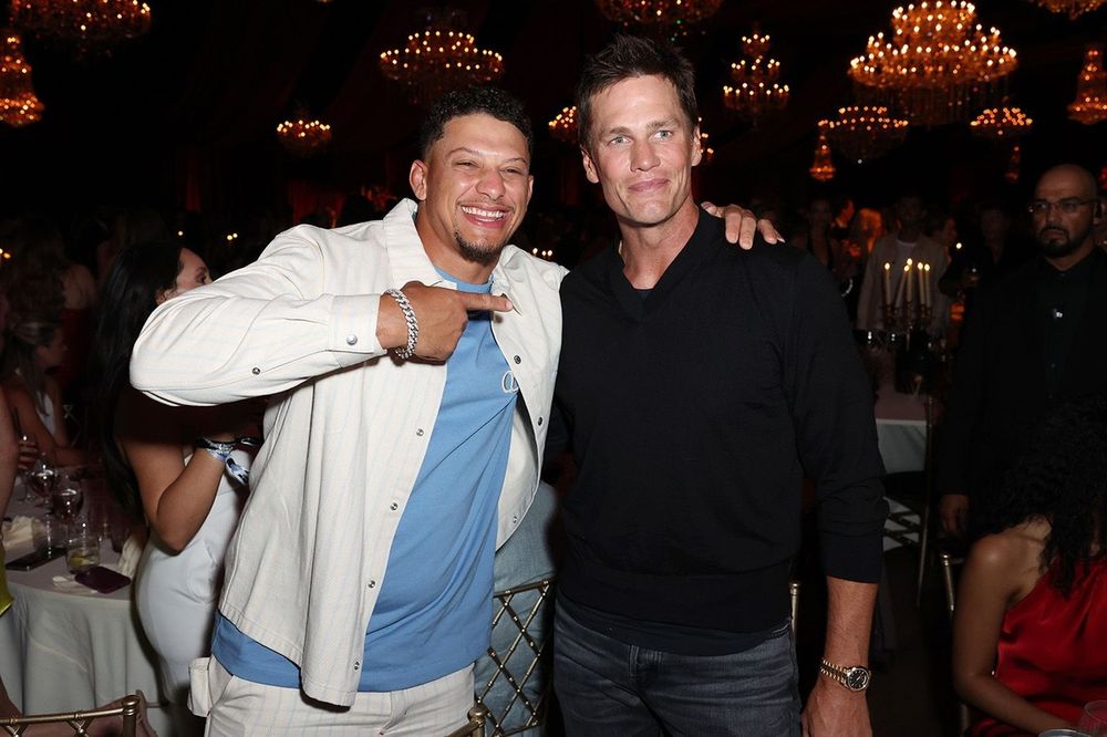 Patrick Mahomes and Tom Brady 