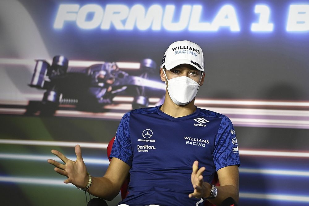 George Russell, Williams in the Press Conference