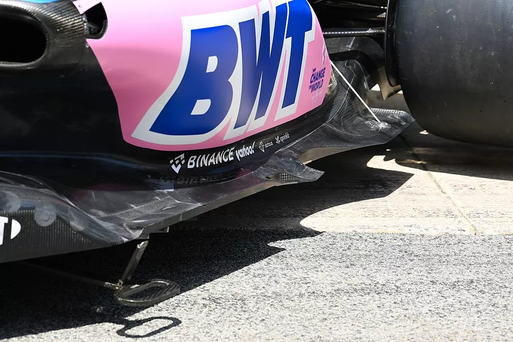 Detalle t&eacute;cnico del piso y del sidepod Alpine A522