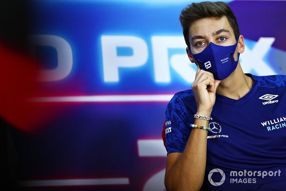 George Russell, Williams in the Press Conference