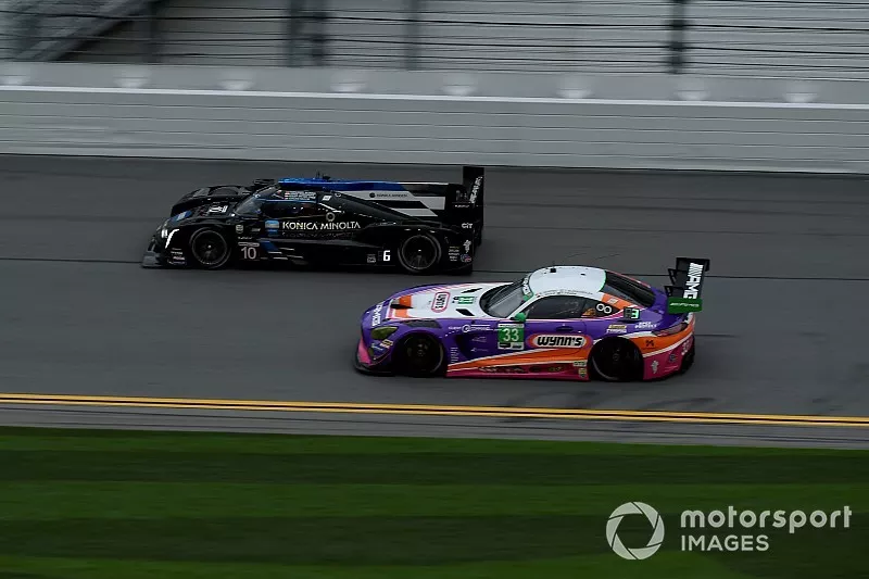 #10 Wayne Taylor Racing Cadillac DPi: Renger Van Der Zande, Jordan Taylor, Fernando Alonso, Kamui Kobayashi, #33 Mercedes-AMG Team Riley Motorsports Mercedes-AMG GT3: Ben Keating, Jeroen Bleekemolen, Luca Stolz, Felipe Fraga