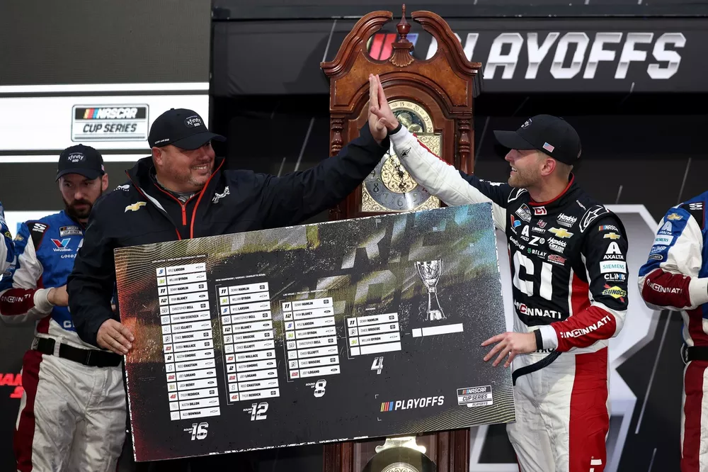 William Byron and crew chief Rudy Fugle, Hendrick Motorsports Chevrolet