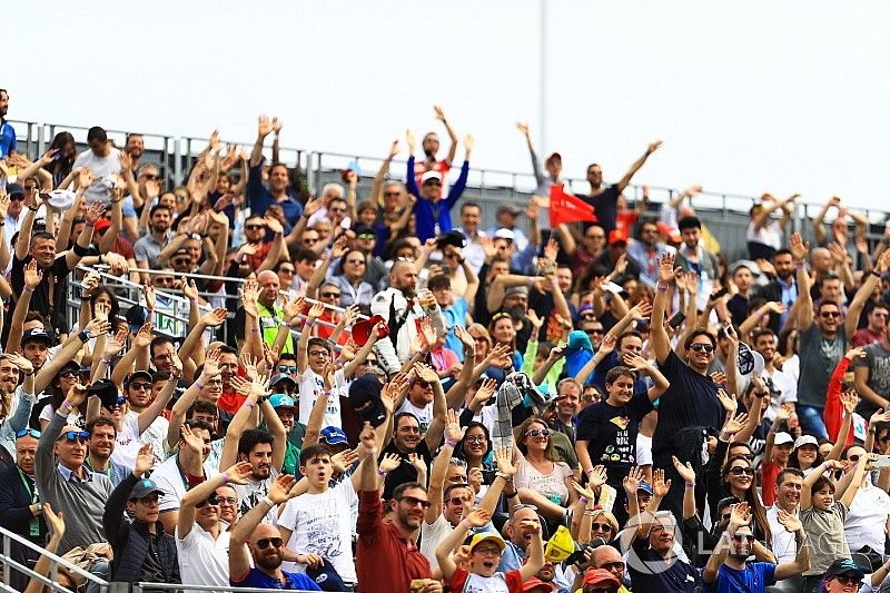 Fans fill the grandstands